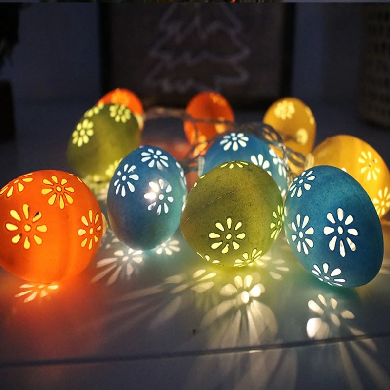 8408-b0bc86.jpg Guirlande lumineuse Led de pâques, 1.5M, œuf, poussin