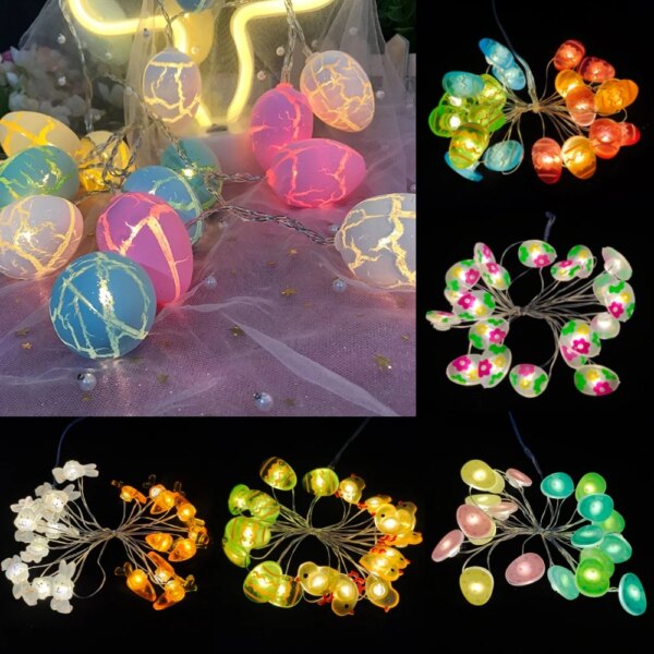 8427-659a8f.jpeg veilleuse — Lumière Led 1.5/2m, décorations de pâques, œufs poussins, lumières pour enfants, cadeaux de pâques, décorations de ...