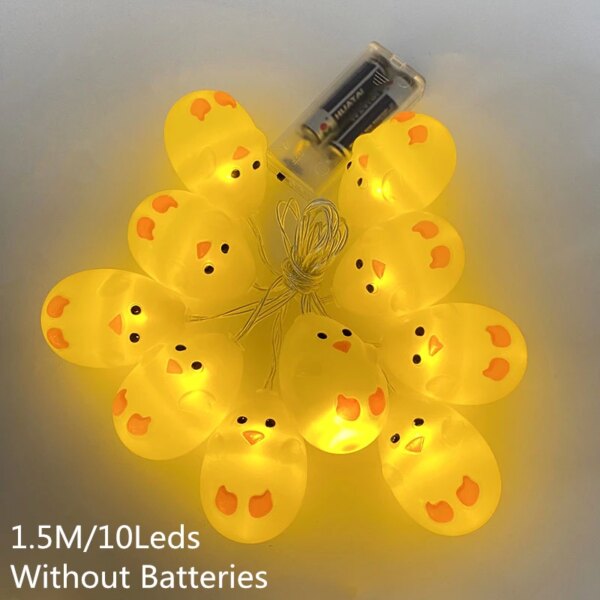8437-edf880.jpg Guirlande lumineuse à 10Led pour décoration de pâques, lapin, œuf, féerique, mariage, fête