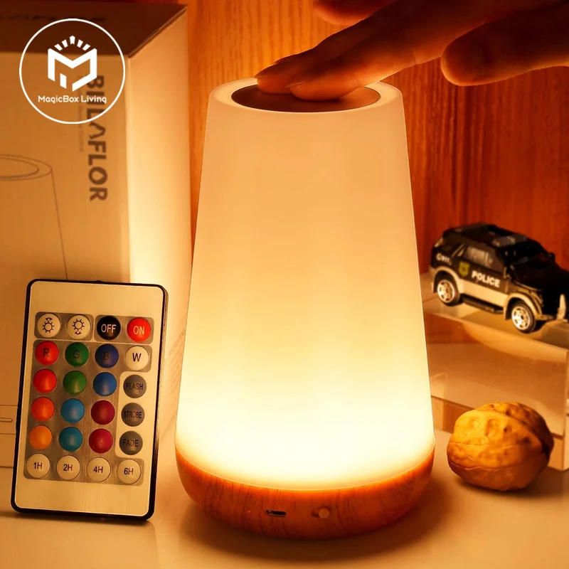 Lampe nuit veilleuse adulte — Lampe de nuit RGB à changement de couleur | belleveilleuse.fr