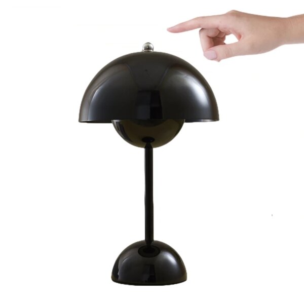 lampe de chevet en forme de champignon, avec interrupteur tactile