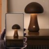 Lampe de chevet LED tactile en forme de champignon, luminaire décoratif d'intérieur