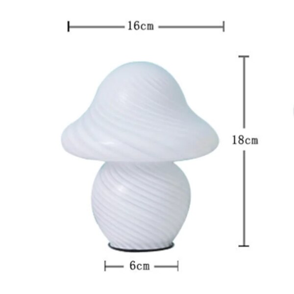 Lampe de Table LED en forme de champignon, style américain, médiéval