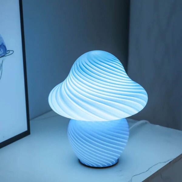 Lampe de Table LED en forme de champignon, style américain, médiéval