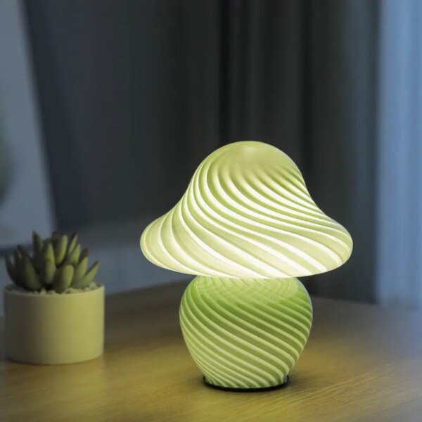 Lampe de Table LED en forme de champignon, style américain, médiéval