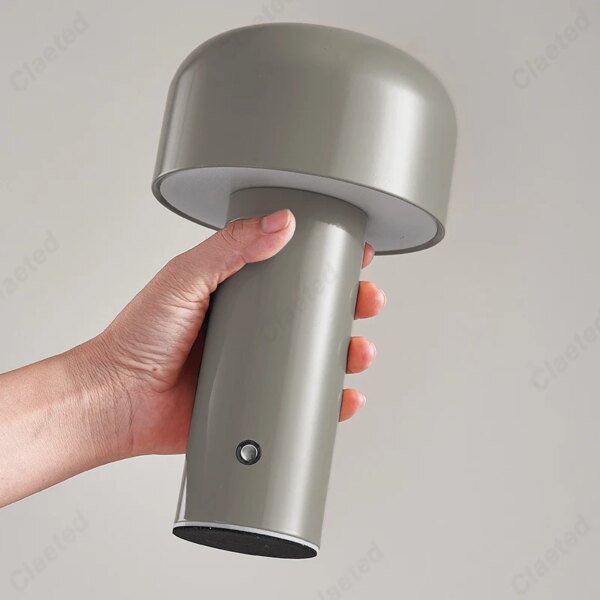 Lampe de Table en forme de champignon de styliste italien, Portable, sans fil, tactile