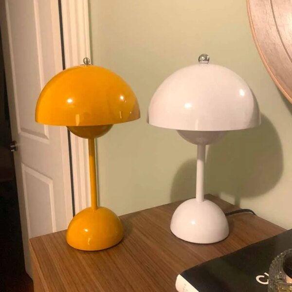 Lampe de Table Led en forme de fleur, veilleuse de Table en forme de champignon