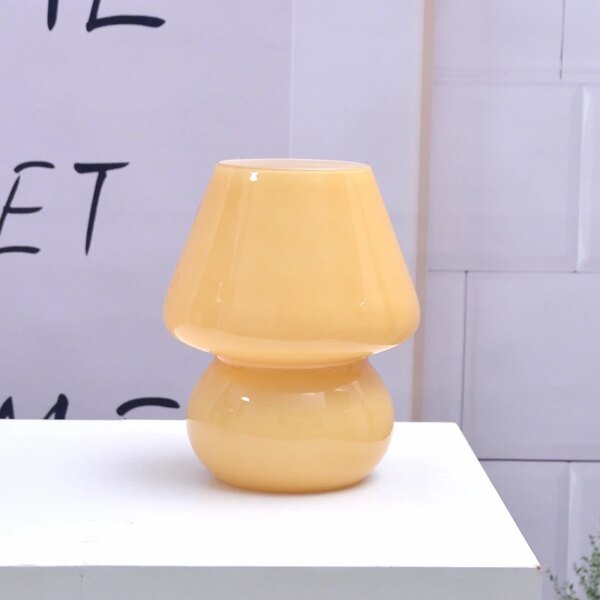 Lampe de bureau LED en verre pour chambre à coucher, Style coréen Ins