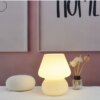 Lampe de bureau LED en verre pour chambre à coucher, Style coréen Ins
