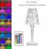 lampe de bureau Table en cristal Lmap Rechargeable USB