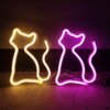 lampe neon LED chat, lumières décoratives murales, pour Bar