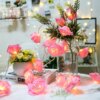 Guirlande lumineuse LED avec Bouquet de fleurs artificielles