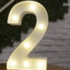 lampe decorative Lettres de l'alphabet 16cm, lumières LED
