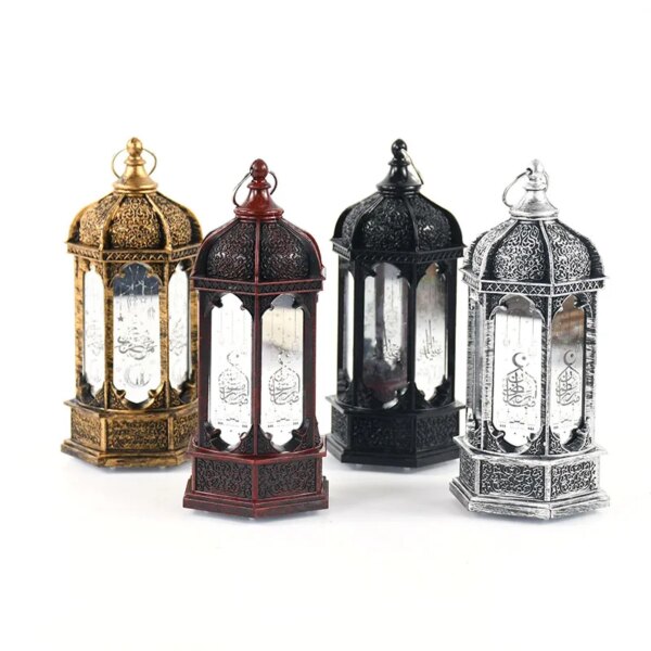 lanterne coranique LED Eid Mubarak, 1 pièce, petite lampe, décoration pour la maison