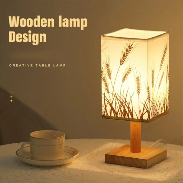 9528-1942d7.jpg Lampe de Table LED en bois avec télécommande et alimentation USB