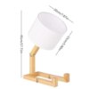 9573-238550.jpg Lampe de bureau Robot LED en bois massif 12W, design créatif