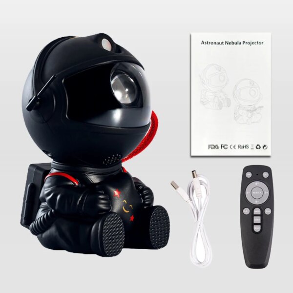 veilleuse Projecteur Led d'astronaute galaxie nébuleuse