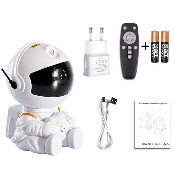 veilleuse Projecteur Led d'astronaute galaxie nébuleuse