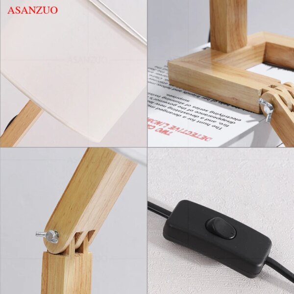 9679-534a8c.jpg Lampe de Table LED en bois en forme de Robot, art nordique ins