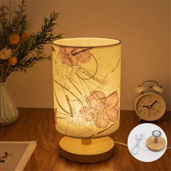 9758-f8bc35.jpg Table de chevet , Lampe LED en bois massif, prise USB, Lotus