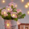 Guirlande lumineuse LED papillon fleur batterie USB