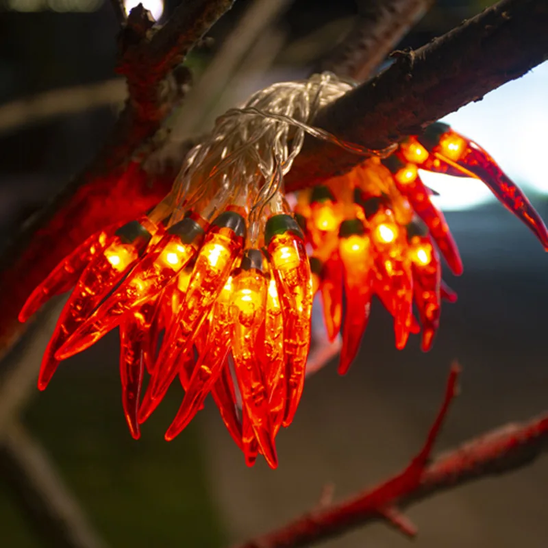 Rouge 20led guirlande lumineuse — Guirlande lumineuse rouge à 20LED, 9,8 pieds, lumière féerique | belleveilleuse.fr