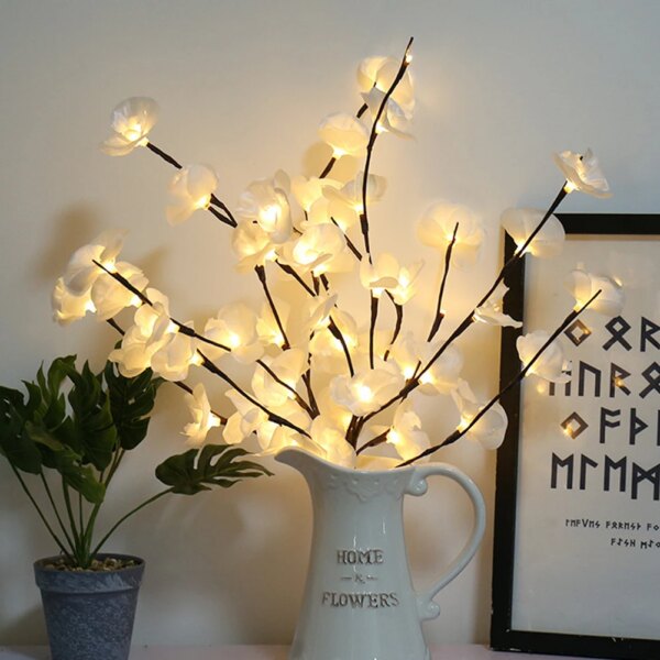 9894-d1702c.jpg guirlande lumineuse LED — Guirlande lumineuse en forme de fleur, 20 LED, Simulation de papillon