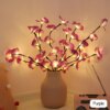 Guirlande lumineuse en forme de fleur, 20 LED, Simulation de papillon