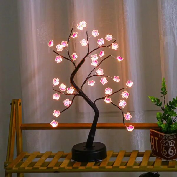 9960-4ba900.jpg Lampe LED en forme de fleur de cerisier, alimentée par USB, luminaire décoratif d'intérieur