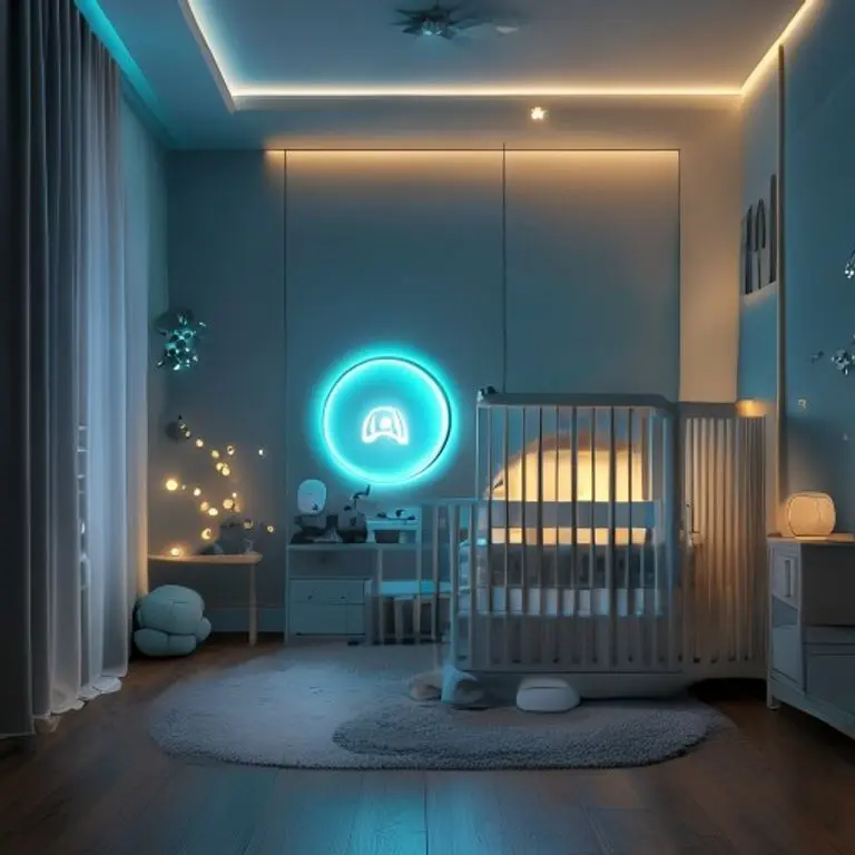 Puericulture connectee 2029 veilleuse intelligente IA bebe sommeil